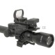 Montage lunette QD Ø 30 mm avec rail supérieur