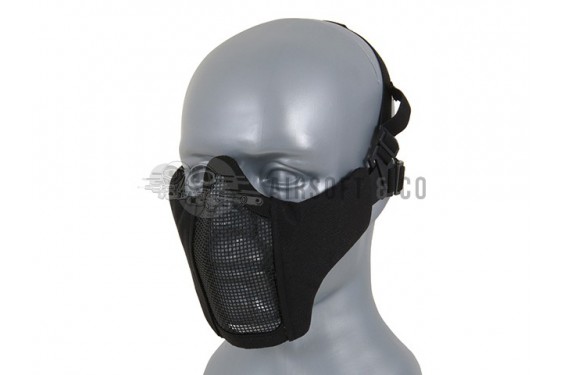 Masque bas de visage semi-grillagé (Black)