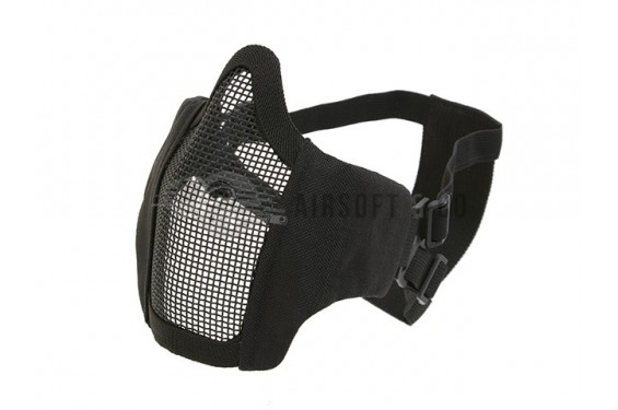 Masque bas de visage semi-grillagé (Black)