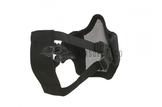 Masque bas de visage semi-grillagé (Black)