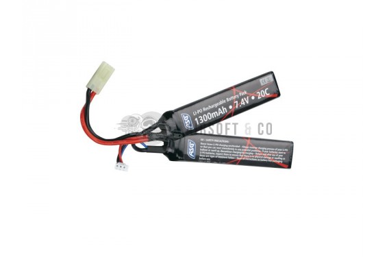 Batterie LiPo 7.4 v 1300 mAh 25C Twin