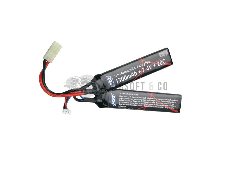 Batterie LiPo 7.4 v 1300 mAh 25C Twin