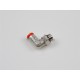 Raccord coudé orientable Macroflex 1/8 mâle - flexible Ø 4 mm
