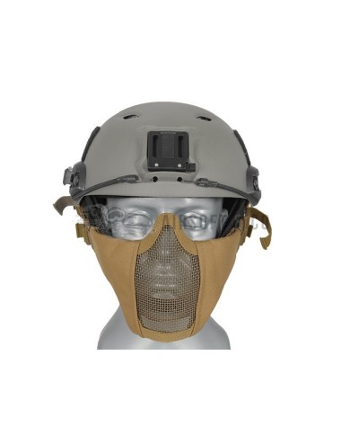 Masque bas de visage semi-grillagé pour casque