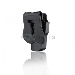 CYTAC holster rigide GLOCK 17 / 22 / 31 - Black (Gen.1 à 5) | Airsoft Glock 17 gen5