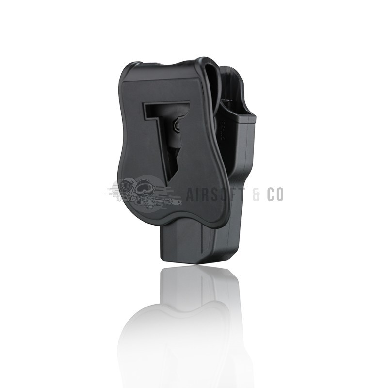 CYTAC holster rigide GLOCK 17 / 22 / 31 - Black (Gen.1 à 5) | Airsoft Glock 17 gen5