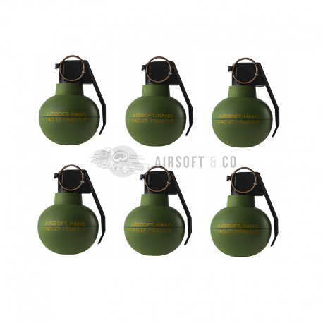 Pack de 6 grenades à main TAG-67