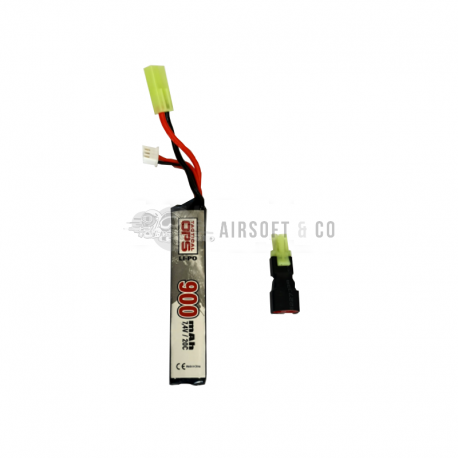 Batterie LiPo 7.4 v 900 mAh 20C