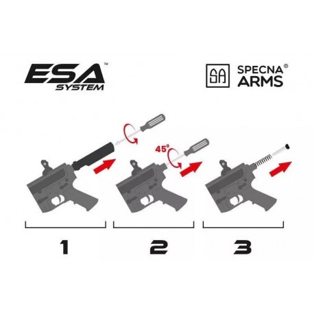 SPECNA ARMS MK18 SA-E19 EGDE DANIEL DEFENSE AEG Black