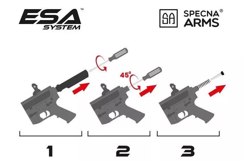 SPECNA ARMS MK18 SA-E19 EGDE DANIEL DEFENSE AEG Black