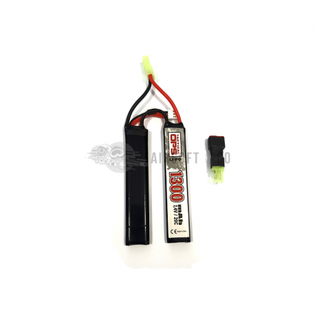 Tactical OPS batterie LiPo 7.4 v 1300 mAh 20C Twin