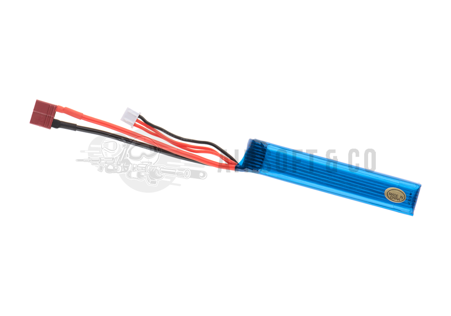Batterie LiPo 7.4 v 1300 mAh 25C Buffer Tube