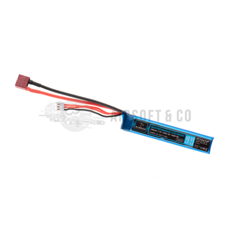 Batterie LiPo 7.4 v 1300 mAh 25C Buffer Tube